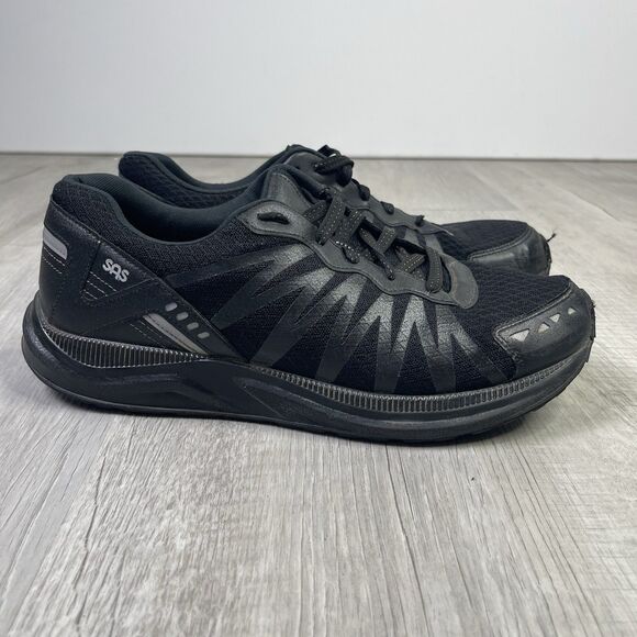 SAS Shoes Mission One M Black Athletic Sneakers Vibram Size 10.5 EE Wide Gym D - Picture 4 of 10